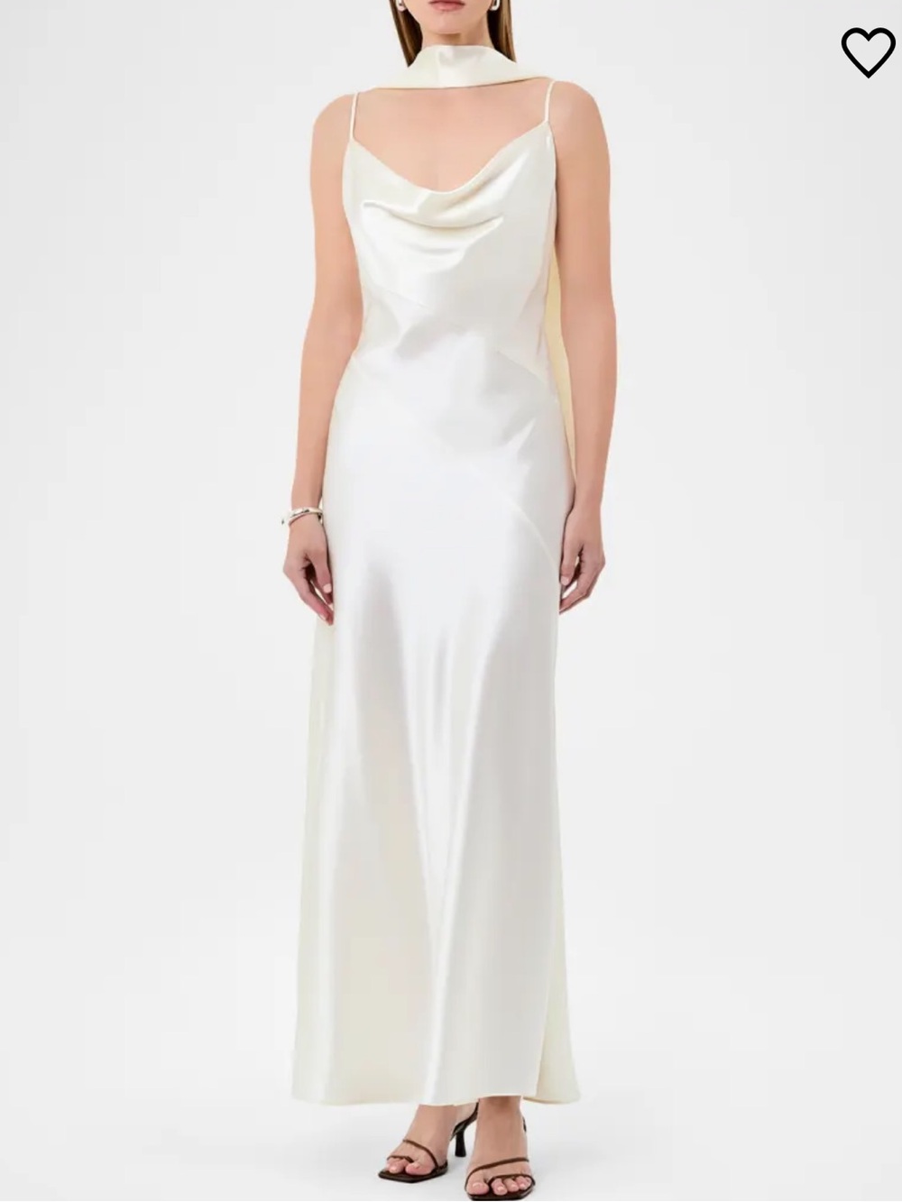NICHOLAS Geneva draped satin gown